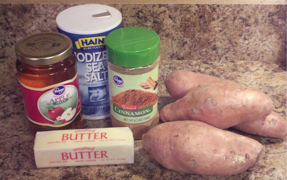 Apple Cinnamon Glazed Sweet Potatoes