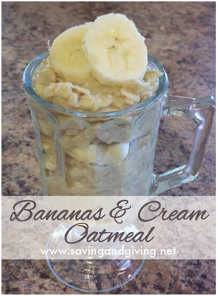 Bananas & Cream Oatmeal