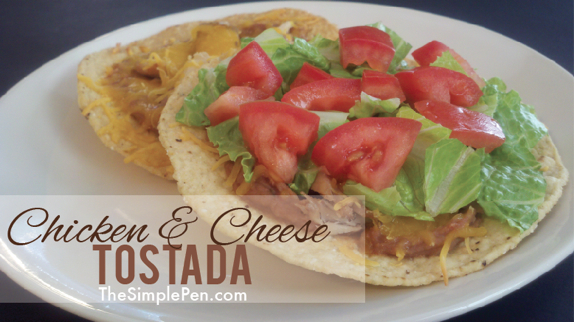 Chicken & Cheese Tostada