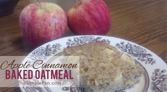 Apple Cinnamon Baked Oatmeal