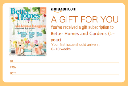 Amazon Magazine Gift Card