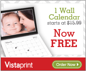 Free Vistaprint Calendar