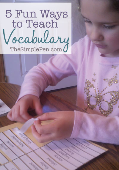 Fun Ways to Teach Vocabulary