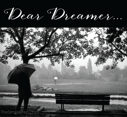 Dear Dreamer :: Encouragement for the days when you struggle with your dream || TheSimplePen.com