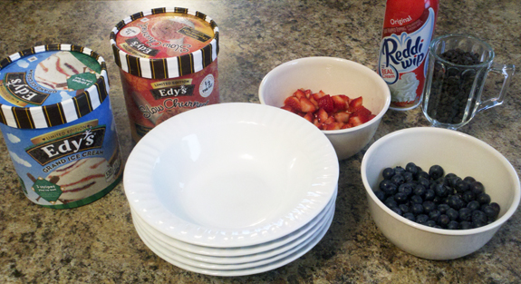 Ice Cream Sundae Bar