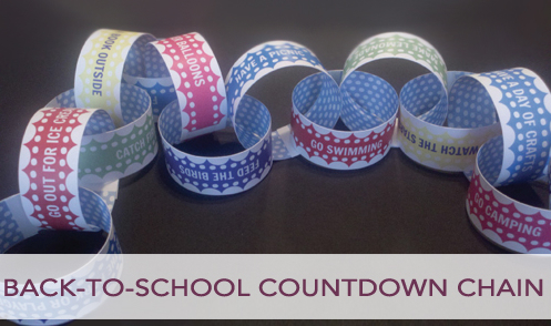 Back to School Countdown Chain