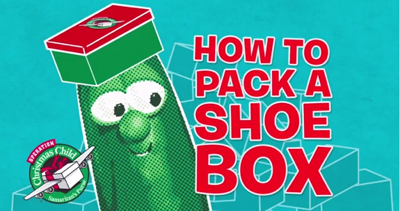 How to Pack a Shoebox with Veggie Tales