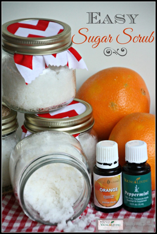 Easy Sugar Scrub with Essential Oils