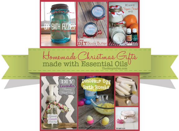 Homemade Christmas Gifts Made with Essential Oils