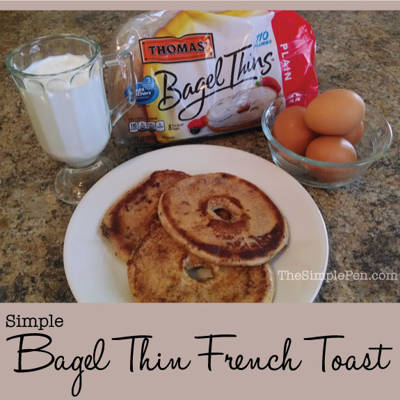 Bagel Thin French Toast || TheSimplePen.com