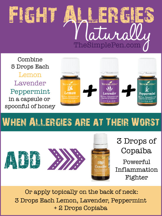 Fight Allergies Naturally with Essential Oils || TheSimplePen.com