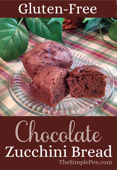 Gluten-Free Chocolate Zucchini Bread || TheSimplePen.com