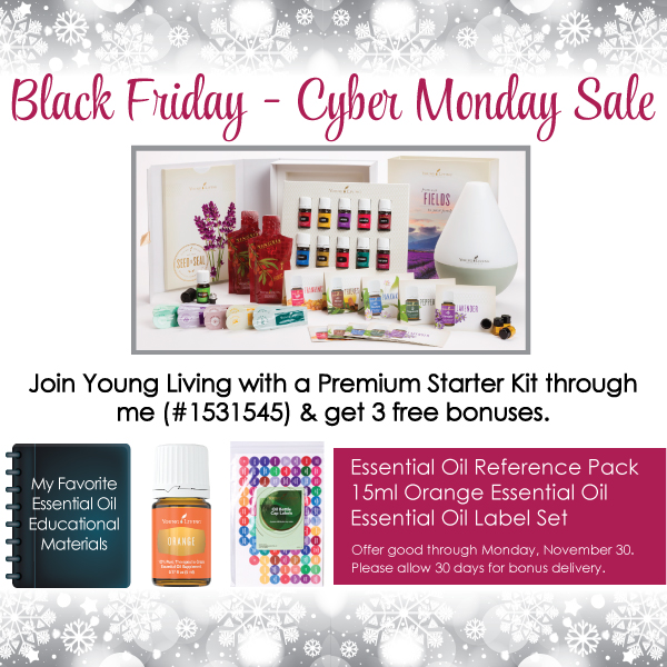 Young Living Essential Oils Black Friday - Cyber Monday Sale
