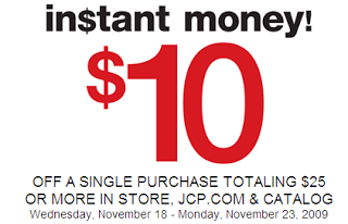 $10 off $25 JCPenney Coupon