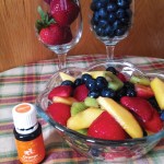 Summer Fruit Salad with Orange Essential Oil || TheSimplePen.com
