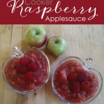 Slow Cooker Raspberry Applesauce || TheSimplePen.com