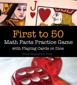 First to 50: Fun Math Fact Practice Game